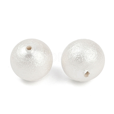 Compressed Cotton Pearl Beads WOVE-V001-A01-10mm-1