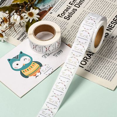 1 Inch Thank You Theme Self-Adhesive Paper Stickers DIY-K027-B05-1