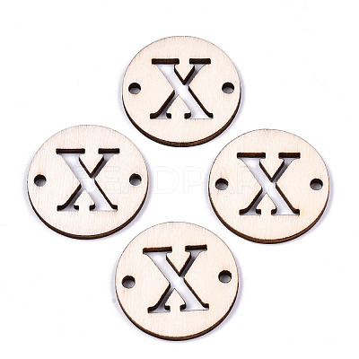 Unfinished Natural Poplar Wood Links Connectors WOOD-S045-140B-01X-1