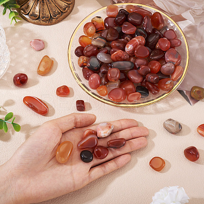 250G Dyed & Heated Natural Agate Beads G-TA0002-73A-1