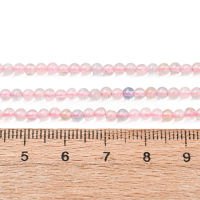 Natural Morganite Beads Strands G-H358-A10-3mm-01-1