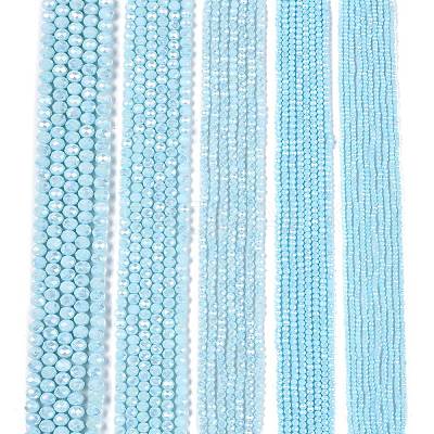 Electroplate Glass Beads Strands LS-EGLA-A044-P6mm-B06-1