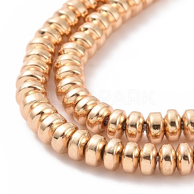 Electroplate Non-magnetic Synthetic Hematite Beads Strands G-L485-04B-LG-1