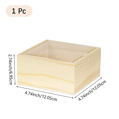 1Pc Wooden Storage Boxes WOCR-DJ0001-02A-1