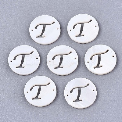 Natural Freshwater Shell Links Connectors SHEL-S276-120T-1