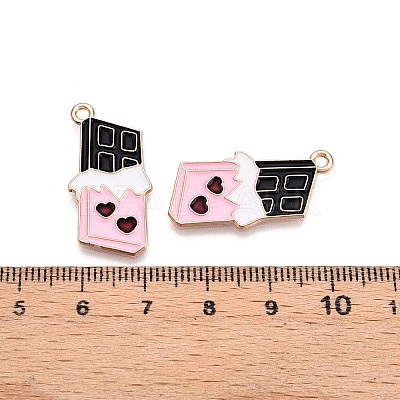 Valentine's Day Theme Alloy Enamel Pendants ENAM-T020-50B-02-1