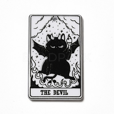 Tarot Theme Printed Acrylic Pendants MACR-G061-04A-1