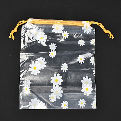 Plastic Frosted Drawstring Bags ABAG-M003-01A-06-1