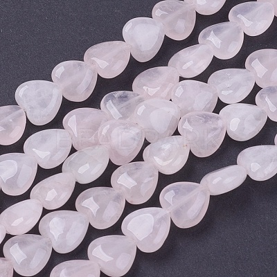 Girlfriend Valentines Day Ideas Natural Rose Quartz Bead Strands G-R190-18-1