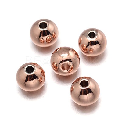 Brass Beads KK-F0317-5mm-01RG-NR-1