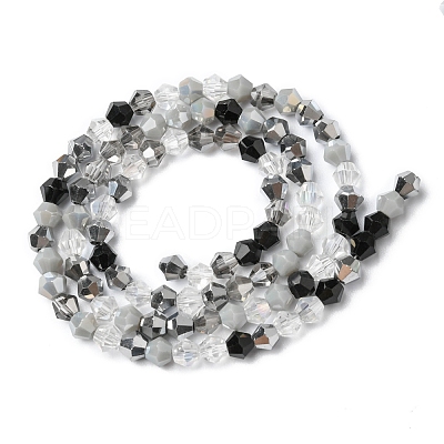Electroplate Glass Beads Strands X-EGLA-D018-02C-1
