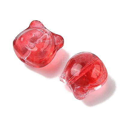 Transparent Spray Paint Glass Beads GLAA-Z011-01F-1