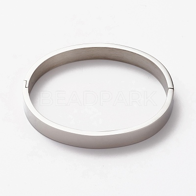 Non-Tarnish 304 Stainless Steel Bangles STAS-I169-03B-P-1
