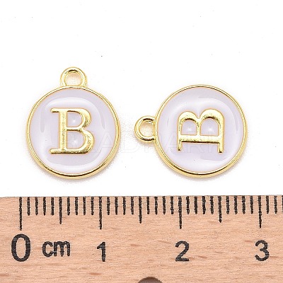 Golden Plated Alloy Charms LS-ENAM-S118-01B-1