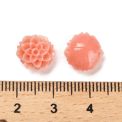 Synthetic Coral 3D Flower Rose Beads CORA-L046-A02-1