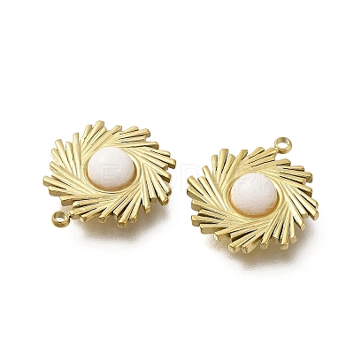 Natural White Jade Boho Pendants STAS-U027-07G-03-1