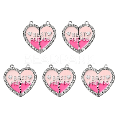 Alloy Enamel Split Pendant ENAM-YW0003-81J-1