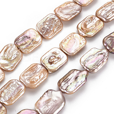 Natural Keshi Pearl Beads Strands PEAR-S020-K06-1