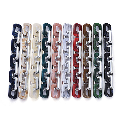 Handmade Acrylic Cable Chains AJEW-JB00674-1