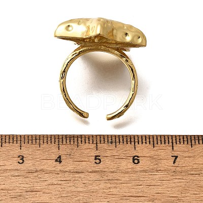 Brass Cuff Rings for Women RJEW-Q008-07C-G-1