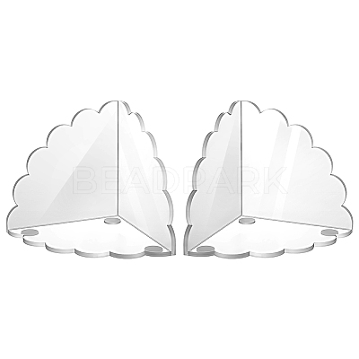 Desktop Acrylic Bookends for Book Lover AJEW-PH0008-87-1