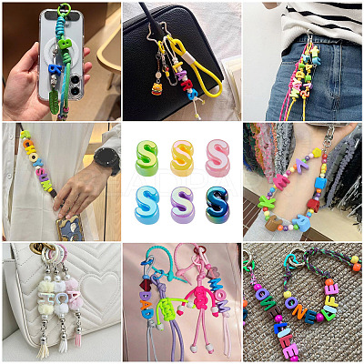 20Pcs UV Plating Opaque Acrylic European Beads OACR-TADJ0001-16S-1