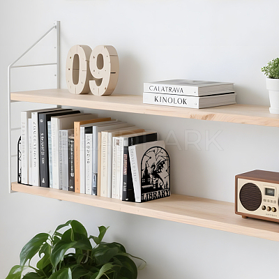 Non-Skid Iron Bookend Display Stands AJEW-WH0548-104-1