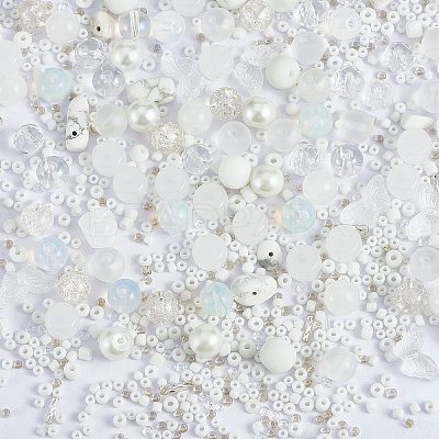 2 Bag Glass Round Beads Set JX547A-1
