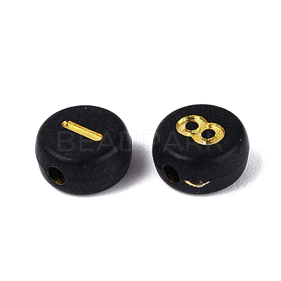 Opaque Acrylic Beads SACR-Q001-12B-1
