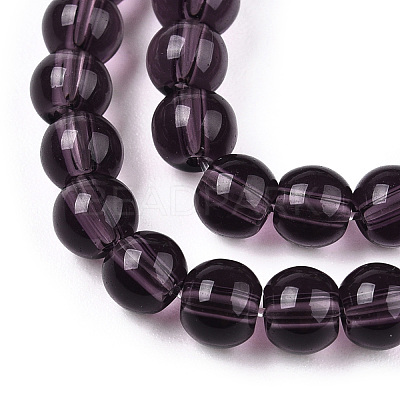 Transparent Glass Beads Strands GLAA-T032-T8mm-03-1