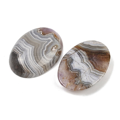 Natural Amethyst Lace Agate Pendants G-A244-12B-02-1