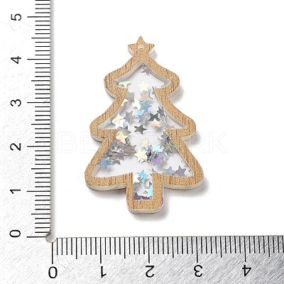 Christmas Theme Opaque Printed Acrylic Pendants SACR-Z005-02A-1