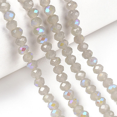Electroplate Glass Beads Strands EGLA-A034-J6mm-L09-1