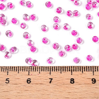 8/0 Inside Colours Transparent Glass Seed Beads X1-SEED-T007-06I-1