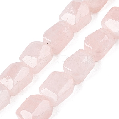 Natural Rose Quartz Beads Strands G-N342-142-1