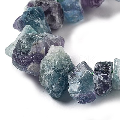 Raw Rough Natural Fluorite Beads Strands G-P528-A08-01-1
