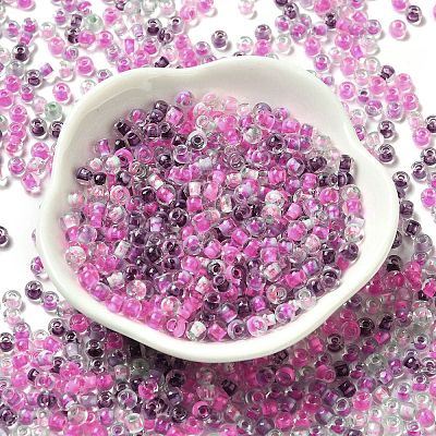 Transparent Glass Round Seed Beads SEED-B001-05A-02-1