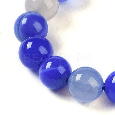 Natural Striped Agate/Banded Agate Beads Strands G-Z060-A01-B26-1
