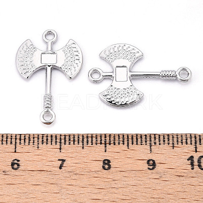 Alloy Double Axe Connector Charms PALLOY-N176-125P-1
