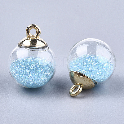 Glass Ball Pendants X-GLAA-T003-03C-1