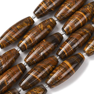 Natura Tiger Iron Beads Strands G-L654-G14-01-1