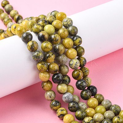 Natural Yellow Turquoise(Jasper) Beads Strands GSR007-1
