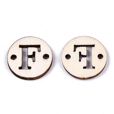 Unfinished Natural Poplar Wood Links Connectors WOOD-S045-140A-01F-1
