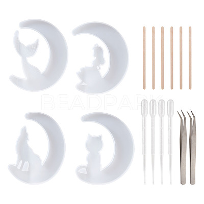DIY Silicone Moon Molds Kits DIY-TA0008-30-1