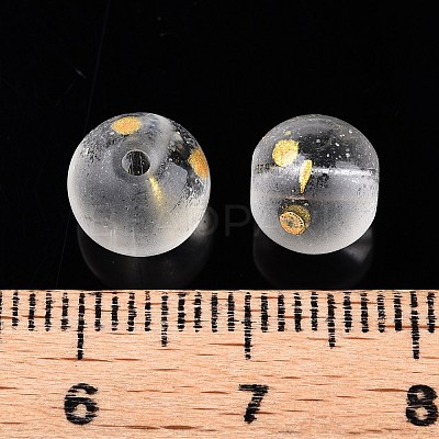 Frosted Baking Paint Glass Beads LS-DGLA-N005-8mm-01-1