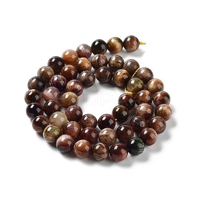 Natural Rainbow Tiger Eye Beads Strands G-NH0002-A01-B05-1