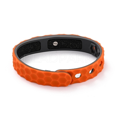 Flat Silicone Cord Bracelets BJEW-F421-01A-1