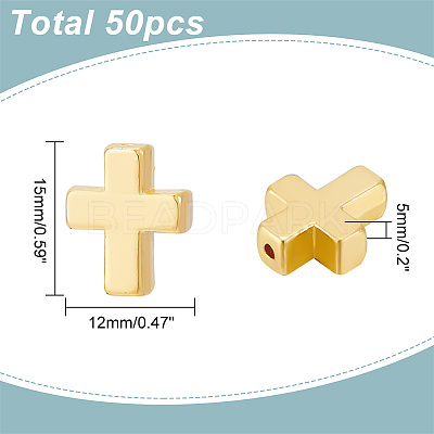 50Pcs Alloy Beads TIBEB-HY0001-07-1