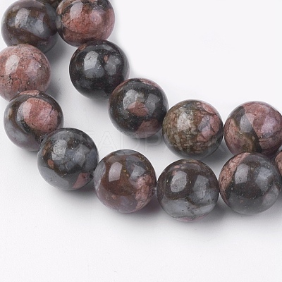 Natural Glaucophane Beads Strands G-F560-10mm-C01-1