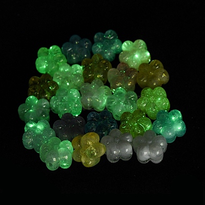 Luminous Transparent Acrylic Beads LACR-S001-15A-1